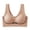 Beige, variant on Ladies Seamless Wireless Integrated Padding Soft Support Back Structure Daily Bra