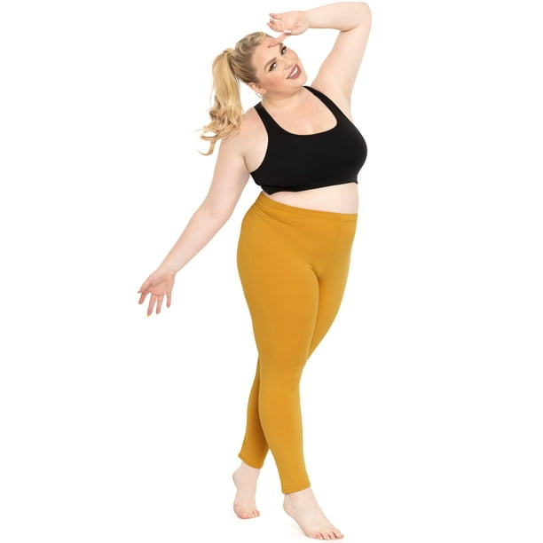 Mustard yellow leggings women's 2025