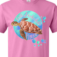 thumbnail image 4 of Inktastic Fort Lauderdale, Florida Swimming Sea Turtle with Bubbles T-Shirt, 4 of 5