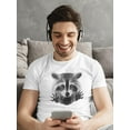 thumbnail image 2 of Cute Raccoon Paws Tee Men's -Image by Shutterstock, 2 of 4