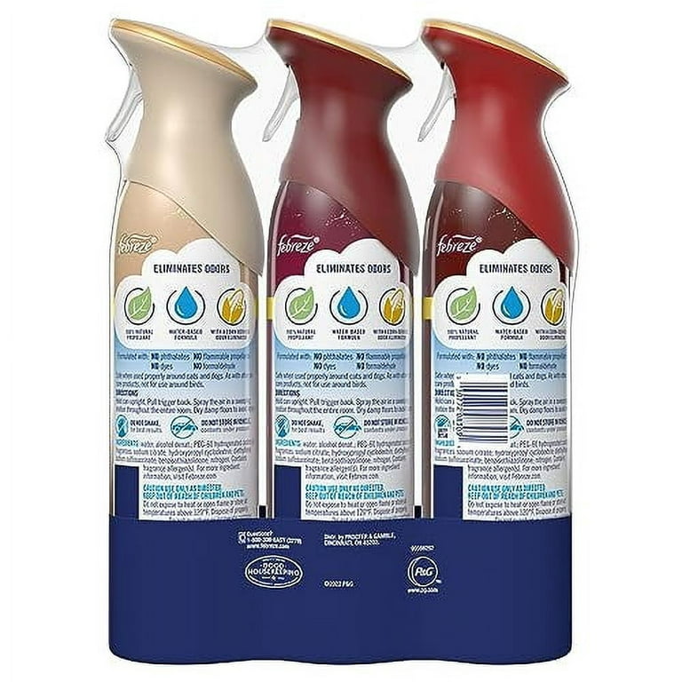 3 Pack Febreze Limited Edition Air Freshener Spray (8.8 oz each