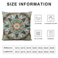 thumbnail image 5 of Nawypu  Mandala Throw Pillow Covers Retro Boho Pillow Cases Square Blue Cushion Covers Decorative Couch Pillow Cover Decorative for Home Bedroom Sofa, 5 of 5