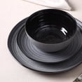 thumbnail image 4 of Stone Lain Dua Mid-Century Dinnerware Set Stoneware Black Service for 4, 12-Piece, 4 of 6