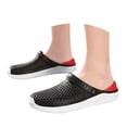 thumbnail image 2 of Men Slipper Colorblock Clogs Lightweight Eva Casual On Clogs Flops Hollow Casual Couple Beach Unisex Out Sandal Flip Men Shoes'S Rain Shoes Black CN:40/US:7.5, 2 of 9