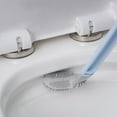 thumbnail image 4 of Toilet Brush With Golf Brush Head, Triangular Design For No Dead Corners Thorough Cleaning, Tpr Bristles Hair-Resistant Easy To Rinse With Perforation-Free Hanging Hook For Stable, 4 of 5