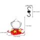 thumbnail image 3 of Comedero para colibríes modelo calabaza | Comedero colgante para flores a prueba de hormigas con 5 puertos de alimentación y foso integrado | Perchas para múltiples pájaros | Comedero para pájaros, 3 of 5