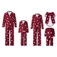 thumbnail image 3 of FOCUSNORM Christmas Family Matching Pajamas Long Sleeve Pj Set  Festival Party Sleepwear with Button, 3 of 8