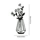 thumbnail image 3 of Adornos de Pared Metálicos, Siluetas, Colgantes de Flores Negras, Decoraciones de Pared, Cuadros, Pegatinas de Pared, 3 of 6