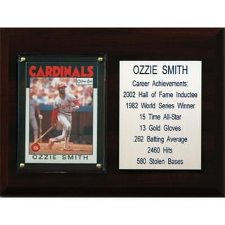 Framed Ozzie Smith St. Louis Cardinals Autographed Scarlett