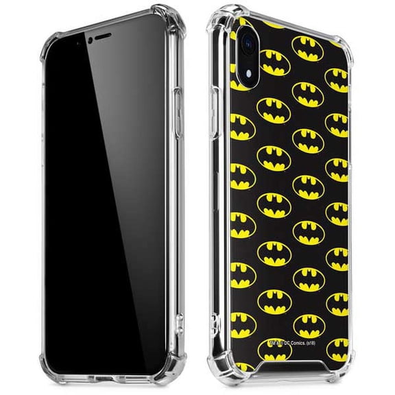 Skinit DC Comics Batman Logo All Over Print iPhone XR Clear Case