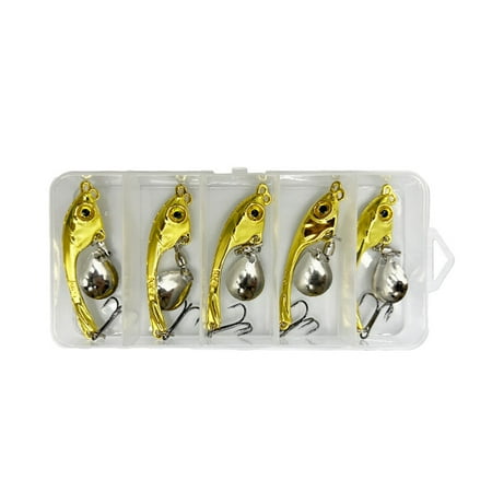 Rooha 7/10/15G Metal Spinner Lure Vib Tail Long Cast Bait Spoon For Bass Trout Pike