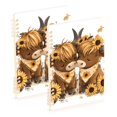thumbnail image 2 of Haosy Two Highland Cow and Sunflower Notebooks 1-subject Journal 60 Sheets A5 College Ruled Paper Detachable Ring 8.3"x5.7", 2 of 7
