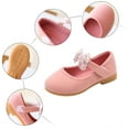 thumbnail image 4 of UngA Girls Sandals Girls Sandals Open Toe Casual Summer Shoes Comfortable Flat Sandals for Little Kids Princess Shoes(Pink,Size 13.5), 4 of 8