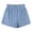 Blue, variant on Girls' Casual Ruffled Paperbag Waist Shorts Elastic Summer Wide Leg Shorts Green Size 11-12 Years