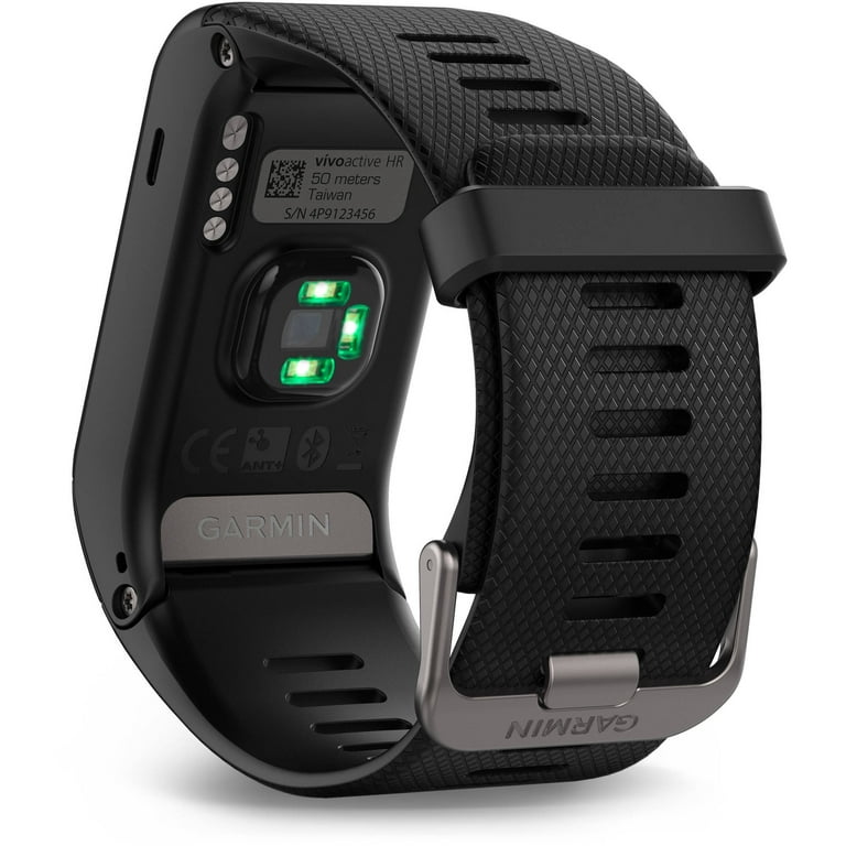 komplikationer trappe fjols Garmin Vivoactive HR Smart Watches - Black - L - Walmart.com