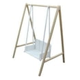 thumbnail image 2 of yotijay 1/12 Patio Swing DIY Accs for Window Display DIY Model Landscape Decorations wood and white, 2 of 9