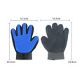 thumbnail image 2 of Dog and Cat Beauty Gloves (Blue), Soft Hair Removal Brush Gloves, Effective Hair Removal Gloves, Massager Tool, Improved Five Finger Design, Suitable for Long/Short Fur of Dogs, Cats, 2 of 5