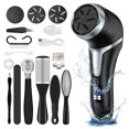 thumbnail image 1 of Electric Foot Callus Remover Set Portable Foot File Pedicure Tools 3 Grinding Heads 2-Speed Waterproof Foot Care Kit for Cracked Heels Calluses Hard Dry Dead Skin Remover, 1 of 7