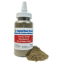 Aquatic Foods Inc. Freeze-Dried Bloodworm Powder & Particles for Tropical Fish Fry, Babies, Guppies, Tetras, Bettas, Nano Fish…1.5oz Squeeze Bottle