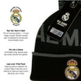 thumbnail image 4 of Real Madrid CF Premium Soft Knit Pom Beanie -Black, 4 of 4
