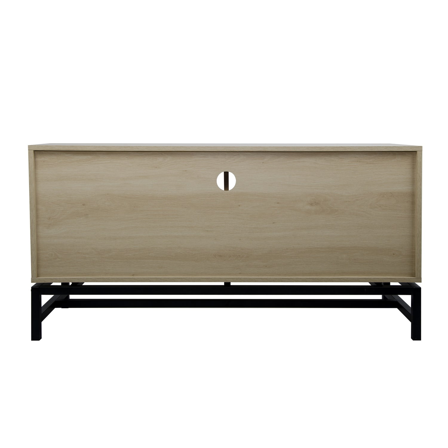 Rattan Furniture Console Table with Metal Bracket, TV Stand with 2 Storage Shelf and 3 Drawer Rattan Furniture Console Table with Metal Bracket, TV Stand with 2 Storage Shelf and 3 Drawer