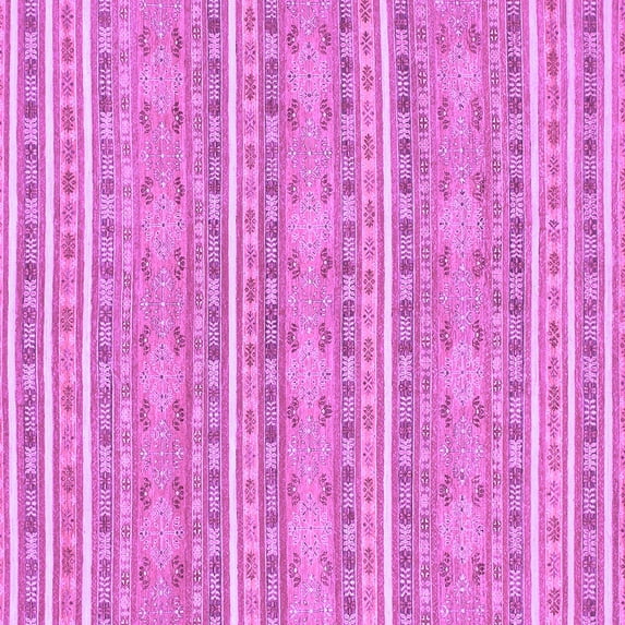 Ahgly Company Indoor Square Abstract Purple Modern Area Rugs, 4' Square
