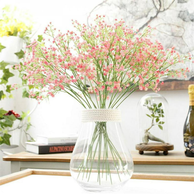 Natural Fresh Dried Preserved Flowers Gypsophila Paniculata Baby Breath  Flower Bouquets Gift For Wedding Party Home Dekoration 81Heads,60CM 