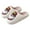 E, variant on Christmas Santa Reindeer Slippers Women Men Soft Plush Fuzzy House Shoes Indoor Outdoor Xmas Bedroom Slides White 10