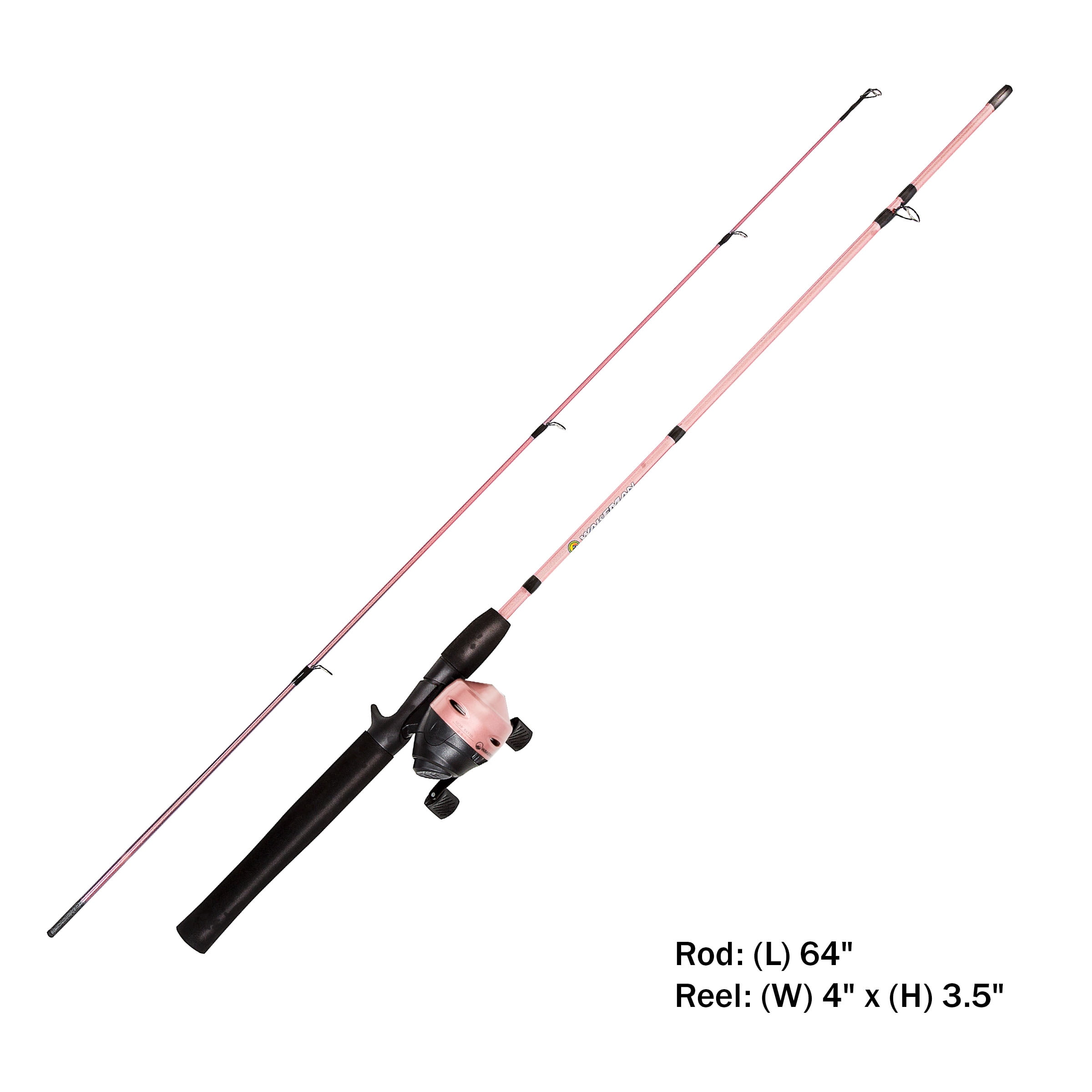 Wakeman Pink 64" Spinning Rod and Reel Combo