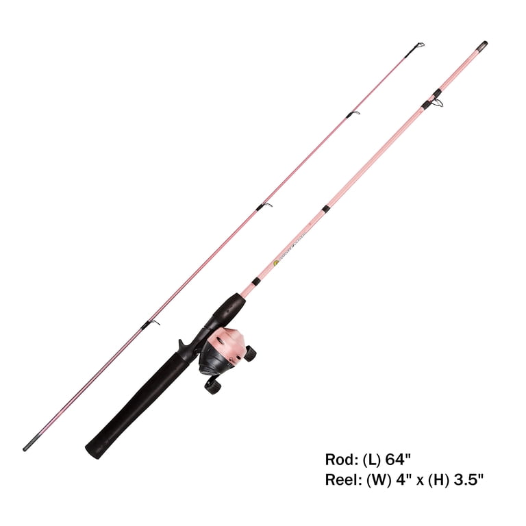 pink fishing rod walmart and Reel Combos, Fishing Gear Gifts for Women with Spinning Reel, Lures, Line, Ladies Telescopic Pole Kit Designed for Girls Adults by PLUSINNO : Sports & Outdoors jig heads Wakeman Metallic Pink 64 Spinning