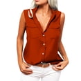 thumbnail image 1 of lSLJS Women's Womens T-Shirt Sans Manches Imprimé V-neck Décontracté Tank Blouse Tops, Tank Tops, 1 of 4