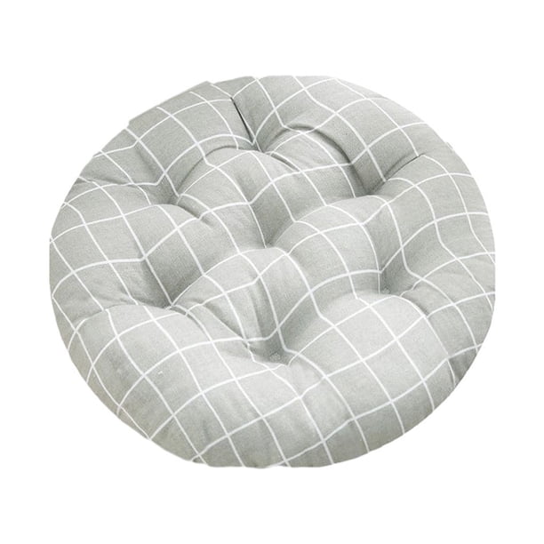Inteprter Juego de Cojines para Silla de Asiento Cojín de Asiento 40 x 40 Funda de Asiento para Silla de Jardín y Cojines Gruesos Decoración del hogar Red gris 1