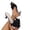 Black, variant on ZACPNCV Womens Square Toe Slides Bow Design Open Toe Stiletto Heel Comfort Sandals Summer