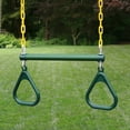 thumbnail image 4 of Gorilla Playsets 17" Trapeze Bar with Rings, Green/Yellow, 4 of 4