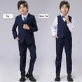 thumbnail image 2 of Boys Suit for Kids 6 Pieces Formal Dresswear Set Teen Boys Tuxedo Suits for Wedding Graduation, 2 of 5