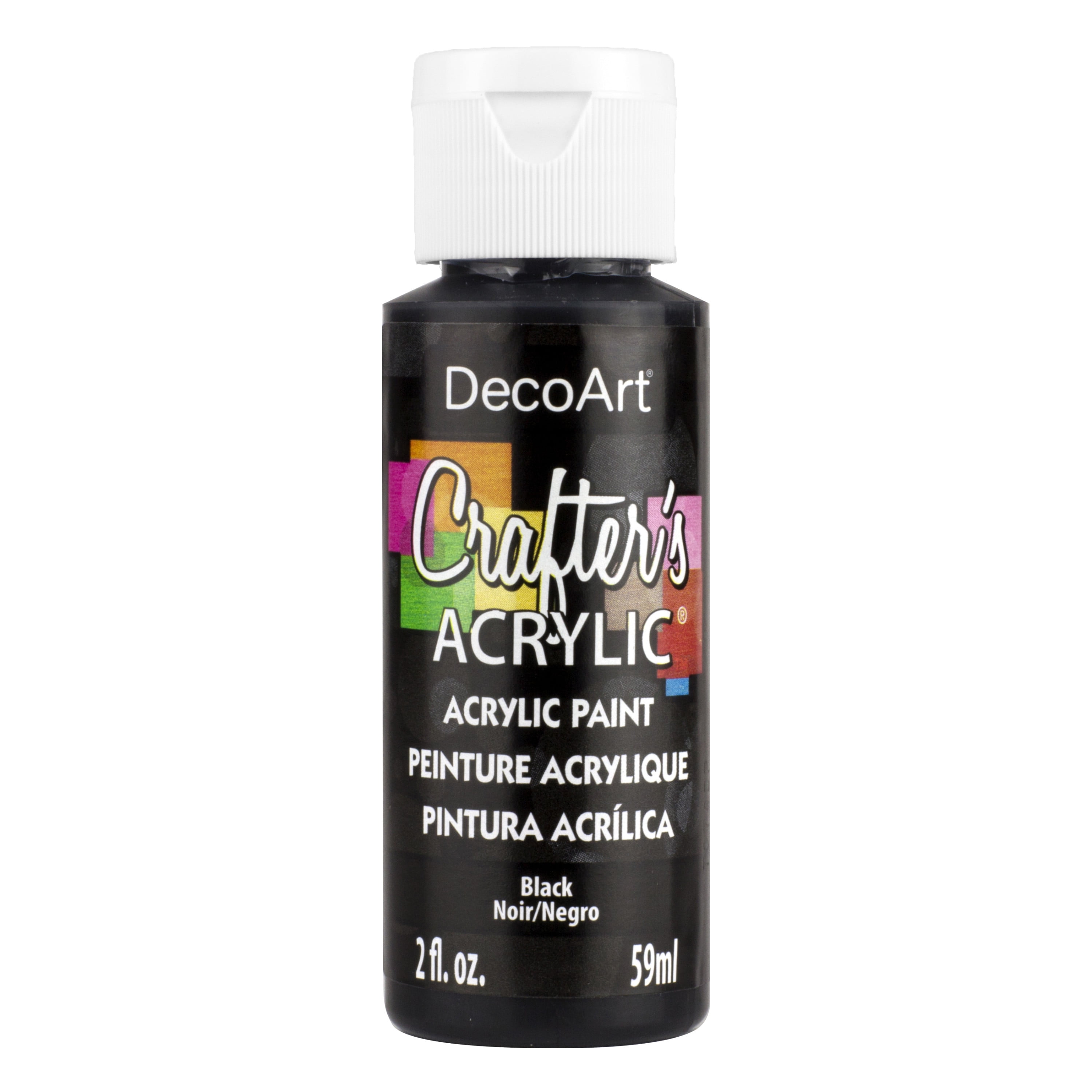 DecoArt Crafter's Acrylic Paint, 2 oz., Black