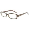 Walmart Women's Glasses, FM11021, Brown Stripe, 52-16-140, with Case