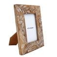 thumbnail image 5 of Foreside Home and Garden Natural 4 x 6 inch Floral Pattern Decorative Wood Picture Frame, 4x6, Brown, 5 of 5
