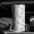 thumbnail image 3 of 20oz Light Blue Christmas Snowman and Tree Pattern Skinny Tumblers Stainless Steel Tumbler with Lid and Straw,Vacuum Insulated Double Wall Travel Tumbler Cups with Cleaning Brush for Coffee,Tea, 3 of 6