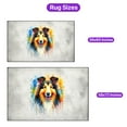 thumbnail image 5 of Watercolor Drip Collie Pop Art Colorful Portrait Artwork Indoor Rug Collie Dog Lover Gifts Idea Carpet Living Bed Room Sofa Home Decor - 01009, 5 of 5