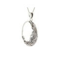 thumbnail image 2 of Jewelry Trends Sterling Silver Celtic Triquetra Moon Goddess Trinity Knot Pendant Necklace 18" Large Crescent Moon Goddess, 2 of 7
