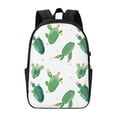 thumbnail image 2 of YFYANG 17" Laptop Backpack, Green Cactus Pattern Fashion Travel Work Backpack with USB and Headphone Cable Interface for Men and Women, 2 of 8