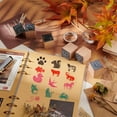 thumbnail image 5 of Duck Wooden Rubber Stamp 1 Inch Square Wooden Stamps with Rubber 32mm/1.3 Inch Thick Vintage Rubber Stamps Small Mini Stamp, 5 of 9