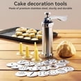 thumbnail image 4 of Prensa De Galletas, Kit De Pistola Para Prensar Galletas De Acero Inoxidable Con 20 Moldes Decorativos Y 4 Boquillas Para Hacer DIY Decorar Hacer Churros, 4 of 4