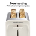 thumbnail image 4 of Hamilton Beach Contemporary 2 Slice Toaster with Wide Slots, Bagel Function, Toast Boost, Auto Shutoff, Sandstone, 4 of 5