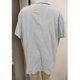 thumbnail image 2 of Camisa de manga corta para hombre Bolsillos en el busto Cuello vuelto Cierre de botón Color puro Blusa informal de verano Azul L, 2 of 3