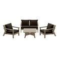 thumbnail image 2 of WestinTrends Avalon Outdoor 5-Piece Modular Sectional Patio Furniture Sofa Set, Weathered Wood/Brown, 2 of 11
