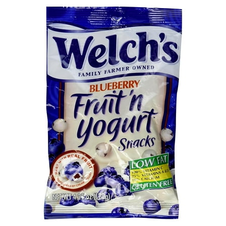 Welch'sÂ® Blueberry Fruit 'n Yogurtâ„¢ Snacks 4.25 oz. Pouch