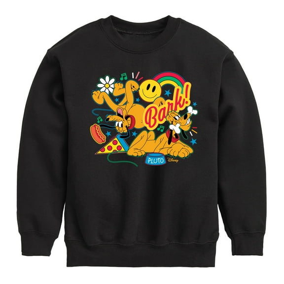Disney - Pluto Collage - Youth Crewneck Fleece Sweatshirt