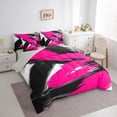 thumbnail image 3 of Homewish Black Pink Splash 7-Piece Twin Bedding Sets For Teens Boys Girls,Abstract Graffiti Bedding Comforter Set,Vintage Aesthetic Breathable Sheet Sets,Luxury Bedroom Decor,Reversible, 3 of 8